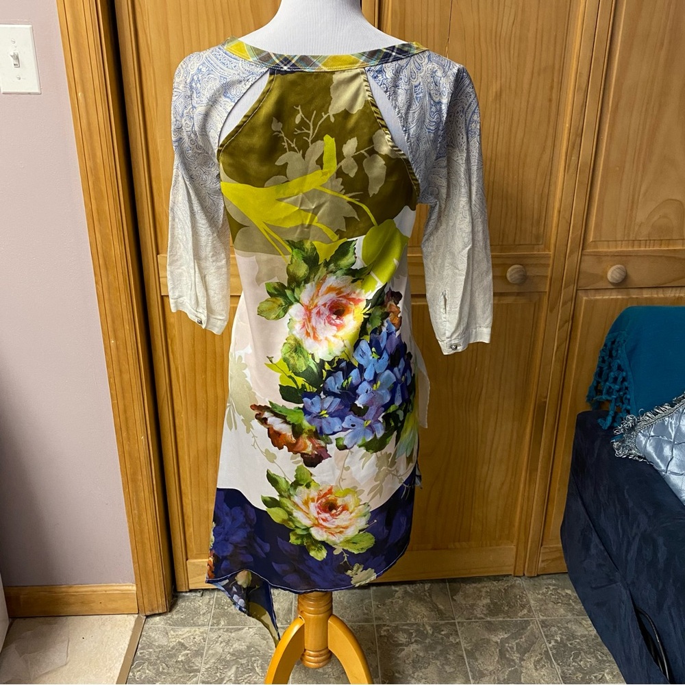 Aratta Silent Journey Button Up Tunic Dress